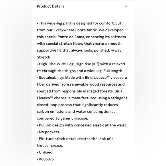 NWT Banana Republic Wide Leg Everywhere Ponte Hyper Navy Blue Pant Sz S (603873) - Picture 6 of 9